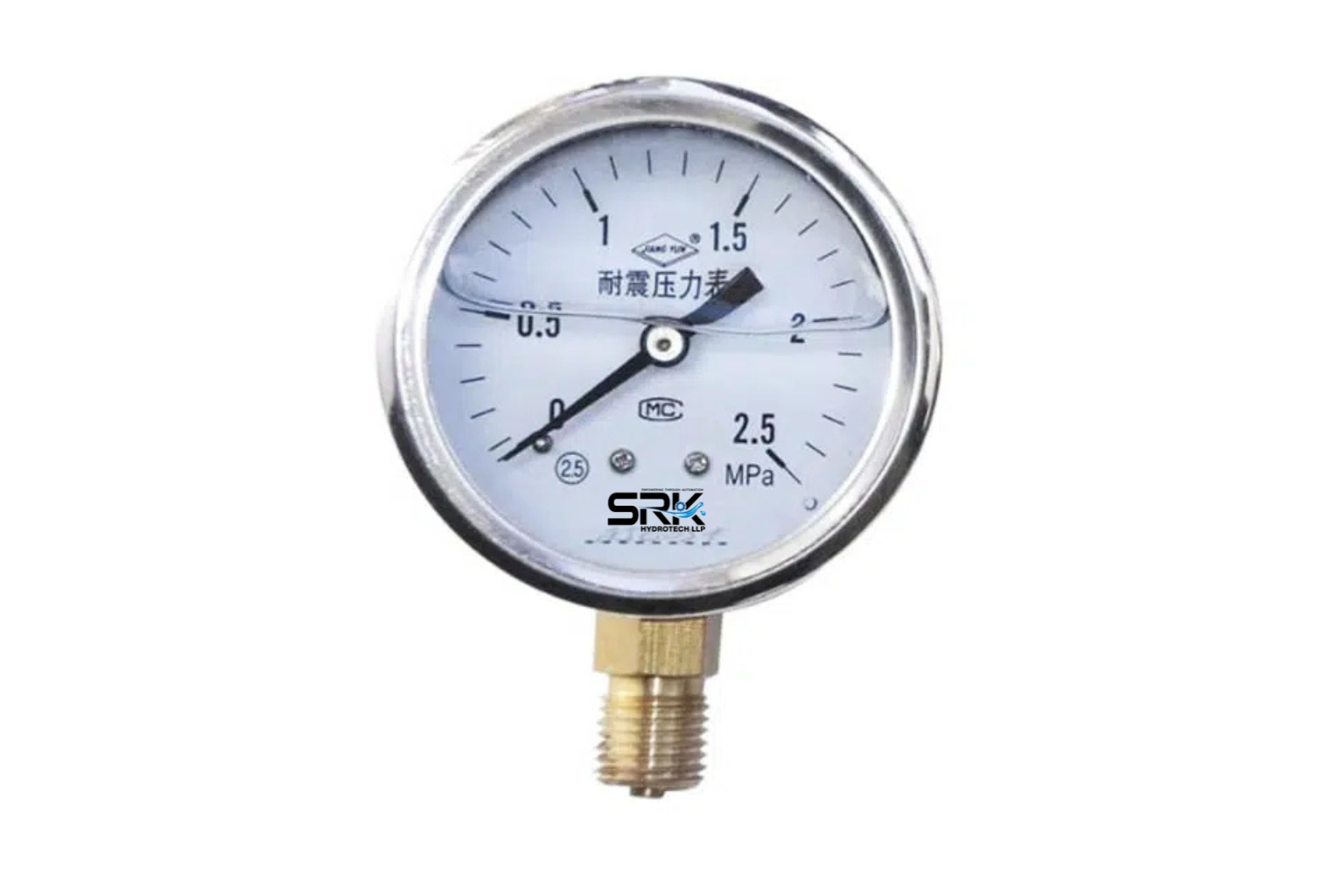 Water Bourdon Tube Pressure Gauge